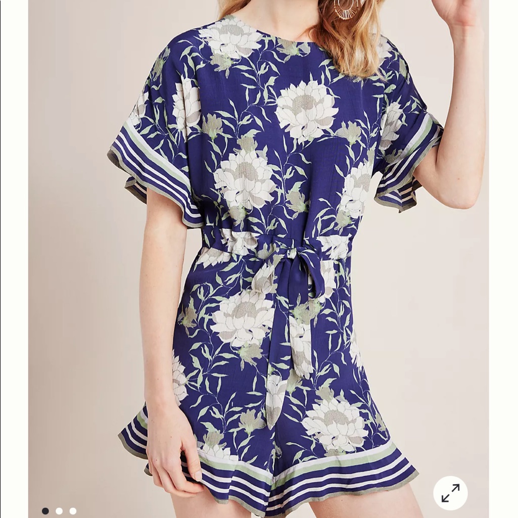 Bl^Nk Adrina Romper From Anthropologie